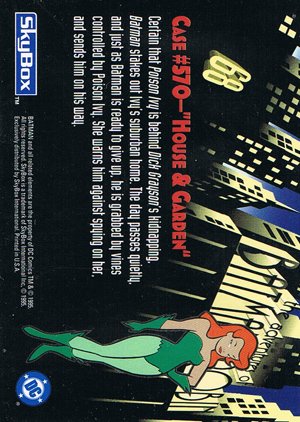 SkyBox The Adventures of Batman & Robin Base Card 68 Certain that Poison Ivy is behind Dick G