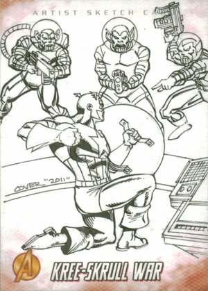 Upper Deck The Avengers: Kree-Skrull Wars Sketch Card  Aston R. Cover