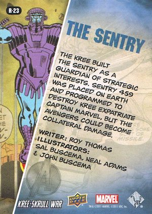 Upper Deck The Avengers: Kree-Skrull Wars Retro Card R-23 The Sentry