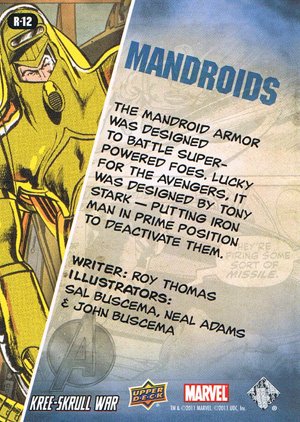 Upper Deck The Avengers: Kree-Skrull Wars Retro Card R-12 Mandroids