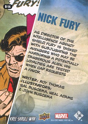 Upper Deck The Avengers: Kree-Skrull Wars Retro Card R-14 Nick Fury