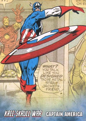 Upper Deck The Avengers: Kree-Skrull Wars Retro Card R-4 Captain America