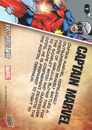 Upper Deck The Avengers: Kree-Skrull Wars Character Card 2 Captain Marvel