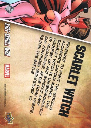 Upper Deck The Avengers: Kree-Skrull Wars Character Card 6 Scarlet Witch