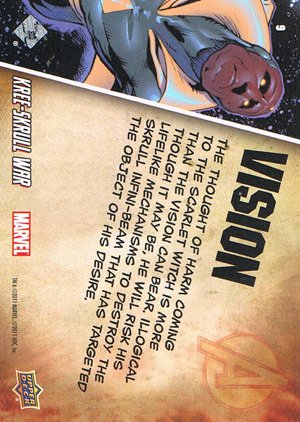 Upper Deck The Avengers: Kree-Skrull Wars Character Card 9 Vision