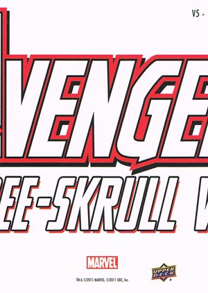 Upper Deck The Avengers: Kree-Skrull Wars Cover Card V5 