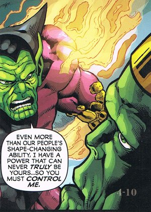 Upper Deck The Avengers: Kree-Skrull Wars Untold Tales: Power 4-10 