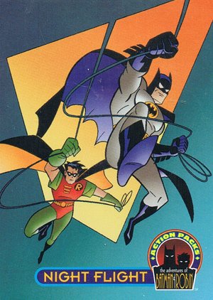 Fleer/Skybox Batman & Robin: Action Packs Base Card 2 Night Flight