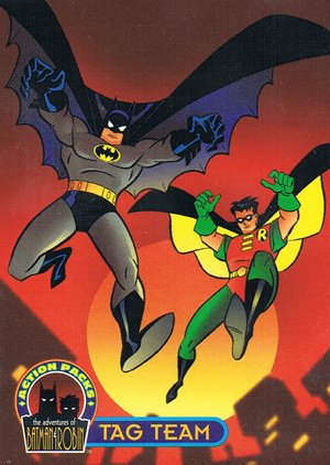 Fleer/Skybox Batman & Robin: Action Packs Base Card 5 Tag Team