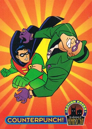 Fleer/Skybox Batman & Robin: Action Packs Base Card 9 Counterpunch!