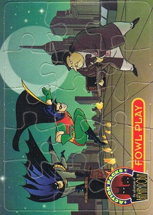 Fleer/Skybox Batman & Robin: Action Packs Puzzle Card Pz5 Fowl Play