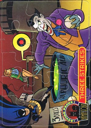 Fleer/Skybox Batman & Robin: Action Packs Puzzle Card Pz6 Three Strikes