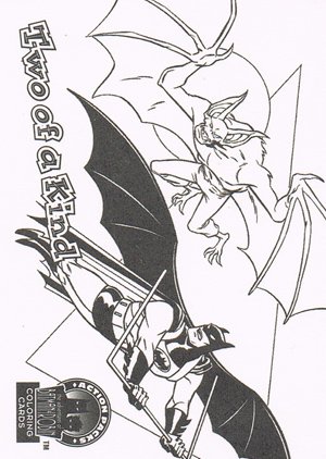 Fleer/Skybox Batman & Robin: Action Packs Coloring Card C3 Two of a Kind