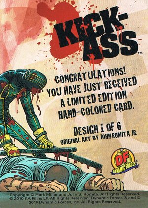 Dynamic Forces Kick-Ass Hand-Colored Card Design 1 (image card #89)