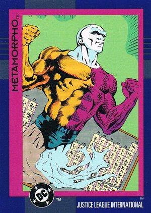 SkyBox DC Cosmic Teams Base Card 46 Metamorpho (Justice League International)
