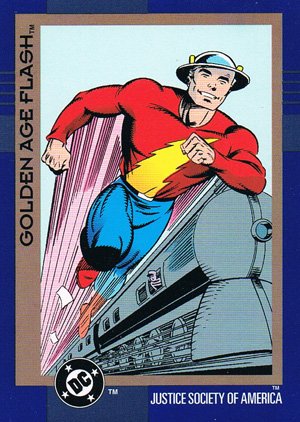 SkyBox DC Cosmic Teams Base Card 51 Golden Age Flash (Justice Society of America)