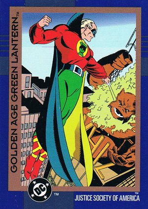 SkyBox DC Cosmic Teams Base Card 52 Golden Age Green Lantern (Justice Society of America)