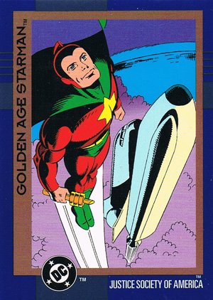 SkyBox DC Cosmic Teams Base Card 57 Golden Age Starman (Justice Society of America)