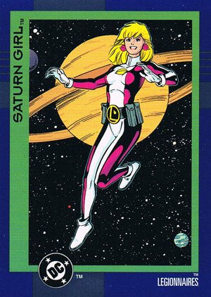 SkyBox DC Cosmic Teams Base Card 83 Saturn Girl (Legionnaires)