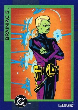 SkyBox DC Cosmic Teams Base Card 93 Brainiac 5 (Legionnaires)