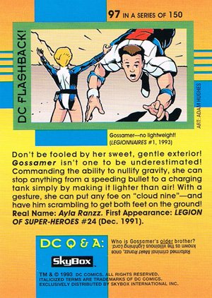 SkyBox DC Cosmic Teams Base Card 97 Gossamer (Legionnaires)