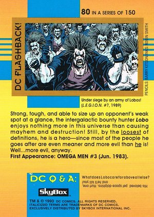 SkyBox DC Cosmic Teams Base Card 80 Lobo (L.E.G.I.O.N.)