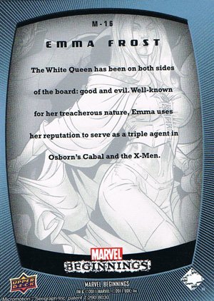 Upper Deck Marvel Beginnings Micromotion Card M-16 Emma Frost