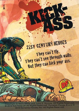 Dynamic Forces Kick-Ass Base Card 1 21st Century Heroes