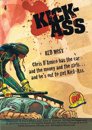 Dynamic Forces Kick-Ass Base Card 4 Red Mist