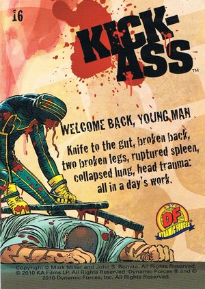 Dynamic Forces Kick-Ass Base Card 16 Welcome Back, Young Man