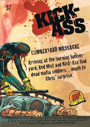 Dynamic Forces Kick-Ass Base Card 37 Lumberyard Massacre