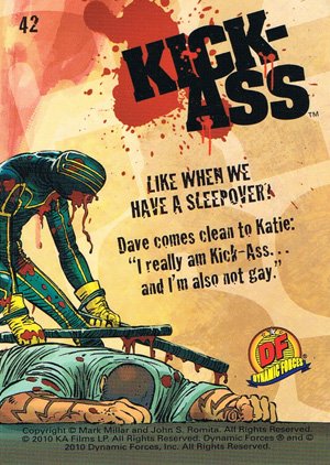 Dynamic Forces Kick-Ass Base Card 42 Like When We Have a Sleepover?