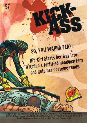 Dynamic Forces Kick-Ass Base Card 57 So, You Wanna Play?