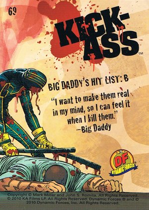 Dynamic Forces Kick-Ass Base Card 69 Big Daddy's Hit List: B