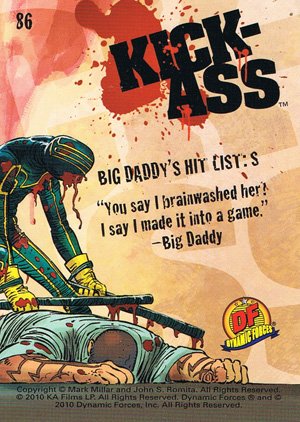 Dynamic Forces Kick-Ass Base Card 86 Big Daddy's Hit List: S