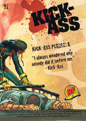 Dynamic Forces Kick-Ass Base Card 91 Kick-Ass Puzzle: A