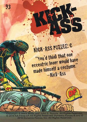 Dynamic Forces Kick-Ass Base Card 93 Kick-Ass Puzzle: C