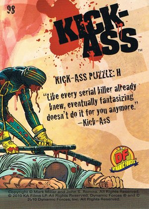 Dynamic Forces Kick-Ass Base Card 98 Kick-Ass Puzzle: H