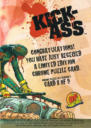 Dynamic Forces Kick-Ass Kick-Ass Chrome Puzzle Card 8 of 9 (bottom middle)